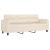 Canapea cu 3 locuri și perne, bej, 180 cm, microfibră GartenMobel Dekor