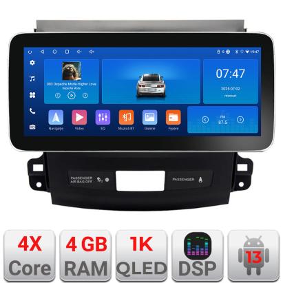 Navigatie Android 12.3 inch pentru Mitsubishi Outlander 2007-2012, 4GB+64GB