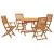 Set mobilier de grădină, 5 piese, lemn masiv de acacia GartenMobel Dekor
