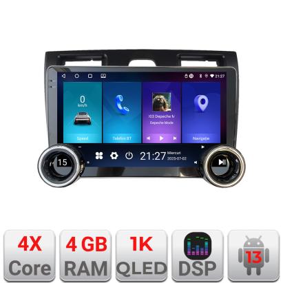 Navigație Android Ford Fiesta MK5 2002-2008, 10.5 inch, 4GB+64GB, GPS