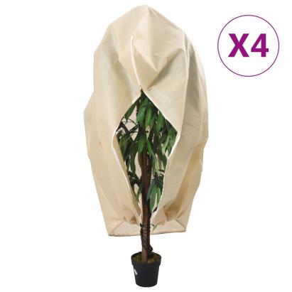 Protecție de fleece plante cu fermoar 4 buc 70 g/m² 3,14x2,5 m GartenMobel Dekor