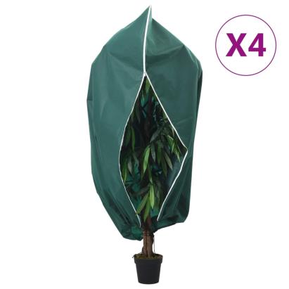 Protecții fleece pentru plante, fermoar, 4 buc 70 g/m² 2,36x2 m GartenMobel Dekor