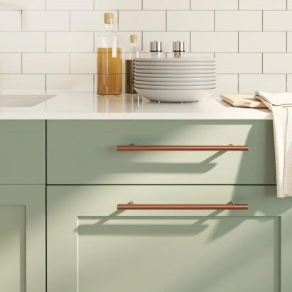 Mânere de dulap, 10 buc., bronz, 224 mm, oțel inoxidabil GartenMobel Dekor