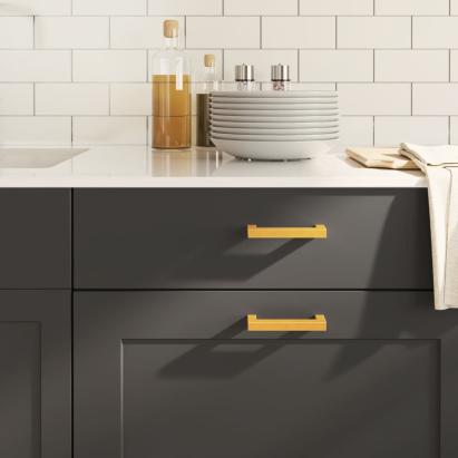 Mânere de dulap, 20 buc., auriu, 96 mm, oțel inoxidabil GartenMobel Dekor