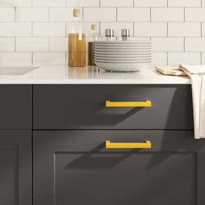 Mânere de dulap, 20 buc., auriu, 128 mm, oțel inoxidabil GartenMobel Dekor