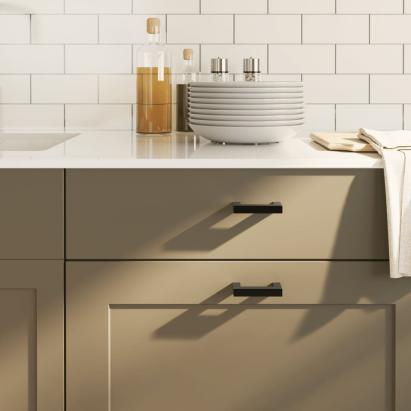 Mânere de dulap, 20 buc., negru, 64 mm, oțel inoxidabil GartenMobel Dekor