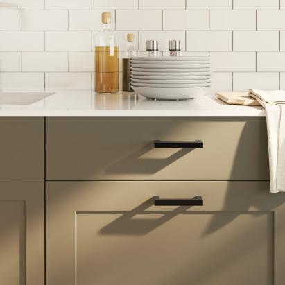 Mânere de dulap, 20 buc., negru, 96 mm, oțel inoxidabil GartenMobel Dekor