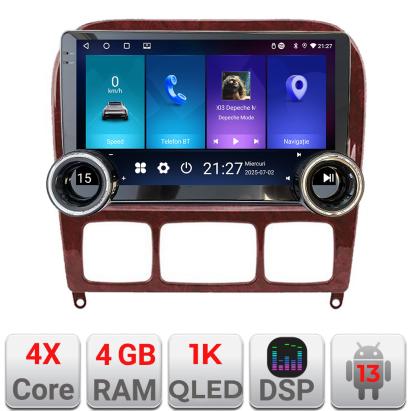 Navigatie Mercedes Clasa S 1998-2005 Kit-220 Edotec  4+64 10.5 inch Incell 1K android Wifi 5Ghz gps internet