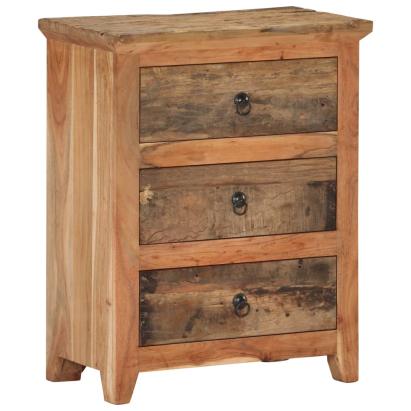 Dulap, 60 x 33 x 75 cm, lemn masiv de acacia/lemn reciclat GartenMobel Dekor