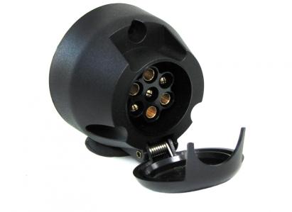 priza de remorcă cu 7 pini 12V din plastic pentru remorcă de mașină cu capac articulat Performance AutoTuning