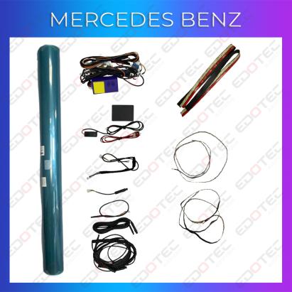 Lumini ambientale Mercedes pentru plafon sau geamuri, control OEM și aplicație