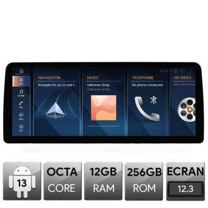 Navigație BMW Seria 6 E63 CIC 2006-2012 Android 12.3 QLED 12+256