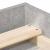 Cadru de pat mic single, gri beton, 75x190 cm GartenMobel Dekor