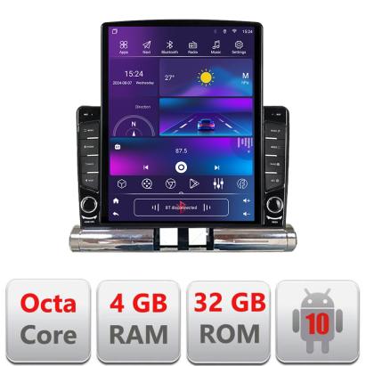 Navigație Android Citroen C3 2017-2024, ecran vertical 9.7 inch, 4+32GB