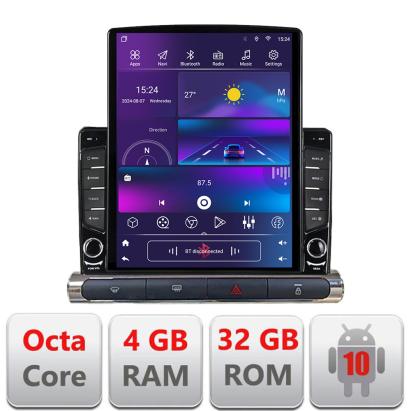 Navigatie Android Citroen C3 2017-2024, ecran vertical 9.7 inch, 4GB+32GB