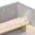 Cadru de pat dublu, gri beton, 135x190 cm GartenMobel Dekor