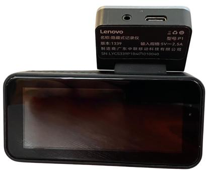 Camera auto DVR Lenovo P1 4K cu inregistrare duala si unghi larg 120°