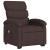 Fotoliu rabatabil de masaj, cu ridicare, maro închis, textil GartenMobel Dekor