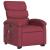 Fotoliu de masaj electric rabatabil cu ridicare roșu vin textil GartenMobel Dekor