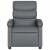 Fotoliu rabatabil electric, gri, piele ecologică GartenMobel Dekor