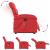 Fotoliu electric masaj rabatabil cu ridicare, roșu GartenMobel Dekor