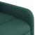 Fotoliu electric de masaj rabatabil, verde închis, textil GartenMobel Dekor