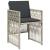 Set mobilier grădină cu perne, 9 piese, gri deschis, poliratan GartenMobel Dekor