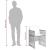 Set mobilier grădină cu perne, 9 piese, gri deschis, poliratan GartenMobel Dekor