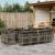 Set mobilier de grădină cu perne, 13 piese, gri, poliratan GartenMobel Dekor