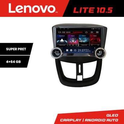 Navigație Peugeot 207 Lenovo 10.5 inch 4+64GB Android GPS WiFi