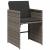 Set mobilier de grădină cu perne, 5 piese, gri, poliratan GartenMobel Dekor