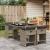 Set mobilier de grădină cu perne, 5 piese, gri, poliratan GartenMobel Dekor