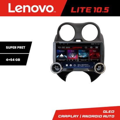 Navigatie Nissan Micra 2010-2014 Lenovo 10.5 inch 4+64GB Android