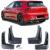 Set de apărători de noroi față și spate negre, potrivite pentru VW Golf 8 cu R-Line din 19 Performance AutoTuning