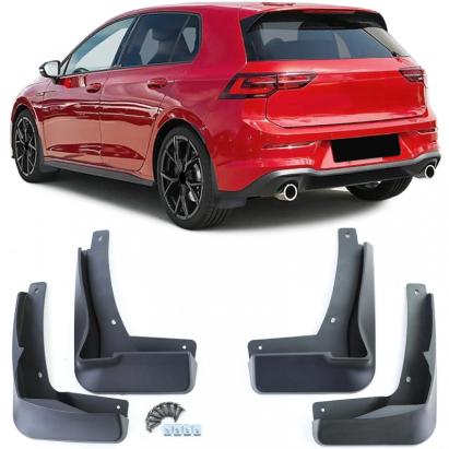 Set de apărători de noroi față și spate negre, potrivite pentru VW Golf 8 cu R-Line din 19 Performance AutoTuning