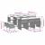 Set mobilier de exterior cu perne, 11 piese, negru, poliratan GartenMobel Dekor