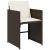 Set mobilier de grădină cu perne, 11 piese, maro, poliratan GartenMobel Dekor