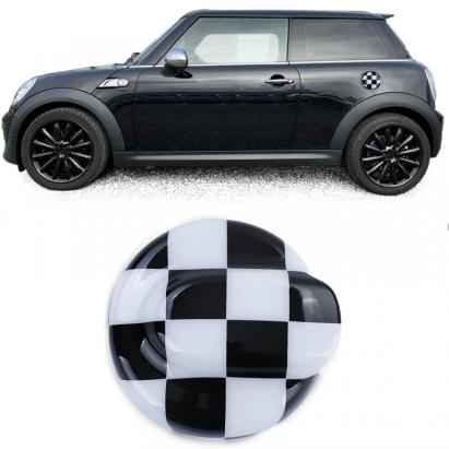 Capac rezervor combustibil negru alb potrivit pentru Mini R56 R57 R58 R59 R60 Performance AutoTuning