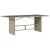 Set mobilier de grădină cu perne, 7 piese gri deschis poliratan GartenMobel Dekor