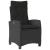 Set mobilier de grădină cu perne, 7 piese, negru, poliratan GartenMobel Dekor