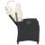 Set mobilier de grădină cu perne, 3 piese, negru, poliratan GartenMobel Dekor