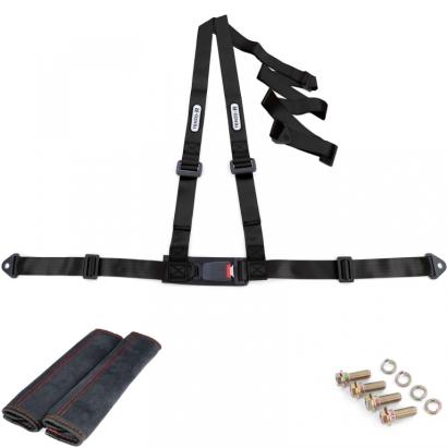 Centura de siguranță Tenzo-R Sport cu prindere în 3 puncte și pernă pentru centură, set negru Performance AutoTuning