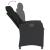 Set mobilier de grădină cu perne, 7 piese, negru, poliratan GartenMobel Dekor