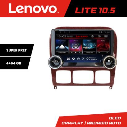 Navigatie Android Mercedes Clasa S W220 1998-2005 Lenovo 10.5 inch 4+64GB