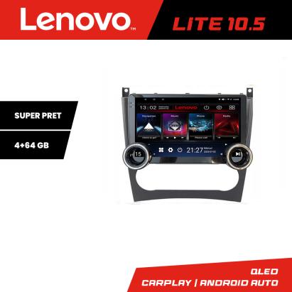 Navigație Android Mercedes W203 CLC Lenovo 10.5 inch 4+64GB GPS WiFi