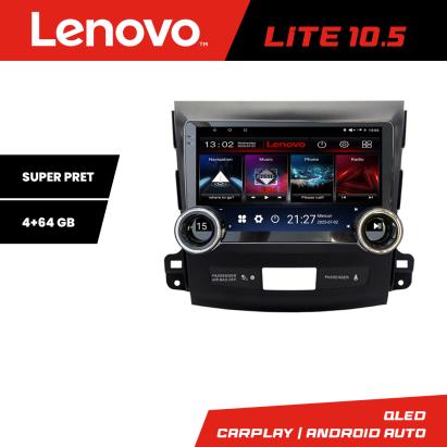 Navigatie Android Lenovo 10.5 inch 4+64GB pentru Mitsubishi Outlander 2007-2012
