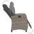 Set mobilier grădină cu perne, 9 piese, gri, poliratan GartenMobel Dekor
