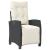 Set mobilier de grădină cu perne, 9 piese, negru, poliratan GartenMobel Dekor