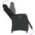 Set mobilier de grădină cu perne, 3 piese, negru, poliratan GartenMobel Dekor