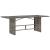 Set mobilier grădină cu perne, 9 piese, gri, poliratan GartenMobel Dekor
